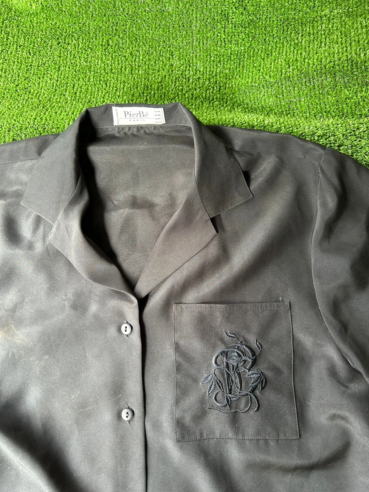 Vintage zwarte blouse van Pier bé Paris maat 44 – photo 6